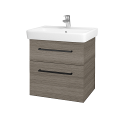 Dreja - Umývadlová skrinka Q MAX SZZ2 60 - D03 Cafe / Úchytka T06 / D03 Cafe (68441H)