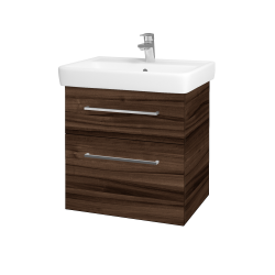 Dreja - Umývadlová skrinka Q MAX SZZ2 60 - D06 Orech / Úchytka T04 / D06 Orech (60353E)