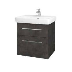 Dreja - Umývadlová skrinka Q MAX SZZ2 60 - D16  Tmavý betón / Úchytka T04 / D16 Tmavý betón (198329E)