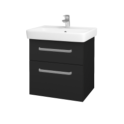 Dreja - Umývadlová skrinka Q MAX SZZ2 60 - L03 Antracit vysoký lesk / Úchytka T01 / L03 Antracit vysoký lesk (60377A)