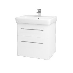 Dreja - Umývadlová skrinka Q MAX SZZ2 60 - M01 Biela mat / Úchytka T02 / M01 Biela mat (175160B)