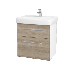 Dreja - Umývadlová skrinka Q MAX SZZ2 60 - N01 Biela lesk / Úchytka T01 / D17 Colorado (198190A)