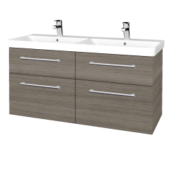 Dreja - Umývadlová skrinka Q MAX SZZ4 120 - D03 Cafe / Úchytka T03 / D03 Cafe (332167C)