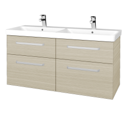 Dreja - Umývadlová skrinka Q MAX SZZ4 120 - D04 Dub / Úchytka T01 / D04 Dub (332174A)