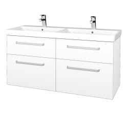 Dreja - Umývadlová skrinka Q MAX SZZ4 120 - M01 Biela mat / Úchytka T01 / M01 Biela mat (332266A)