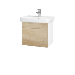 Dreja - Umývadlová skrinka SOLO SZZ 50 - N01 Biela lesk / Úchytka T05 / D15 Nebraska (205317F)