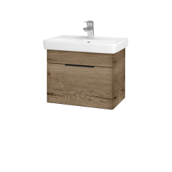 Dreja - Umývadlová skrinka SOLO SZZ 55 - D21 Tobacco / Úchytka T07 / D21 Tobacco (278977I)