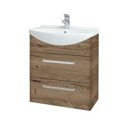 Dreja - Umývadlová skrinka TAKE IT SZZ2 65 - D21 Tobacco / Úchytka T01 / D21 Tobacco (279097A)