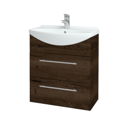 Dreja - Umývadlová skrinka TAKE IT SZZ2 65 - D21 Tobacco / Úchytka T02 / D21 Tobacco (279097B)