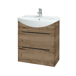 Dreja - Umývadlová skrinka TAKE IT SZZ2 65 - D21 Tobacco / Úchytka T07 / D21 Tobacco (279097I)