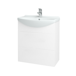 Dreja - Umývadlová skrinka TAKE IT SZZ2 65 - N01 Biela lesk / Úchytka T05 / N01 Biela lesk (134433F)