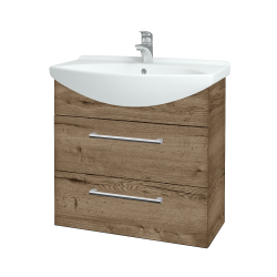 Dreja - Umývadlová skrinka TAKE IT SZZ2 75 - D21 Tobacco / Úchytka T03 / D21 Tobacco (279158C)