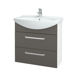 Dreja - Umývadlová skrinka TAKE IT SZZ2 75 - N01 Biela lesk / Úchytka T01 / N06 Lava (207694A)