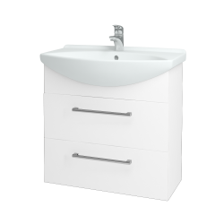 Dreja - Umývadlová skrinka TAKE IT SZZ2 75 - N01 Biela lesk / Úchytka T03 / N01 Biela lesk (134440C)