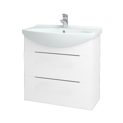 Dreja - Umývadlová skrinka TAKE IT SZZ2 75 - N01 Biela lesk / Úchytka T05 / N01 Biela lesk (134440F)