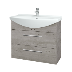 Dreja - Umývadlová skrinka TAKE IT SZZ2 85 - D01 Betón / Úchytka T03 / D01 Betón (134037C)