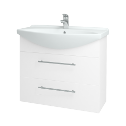 Dreja - Umývadlová skrinka TAKE IT SZZ2 85 - N01 Biela lesk / Úchytka T02 / N01 Biela lesk (134457B)