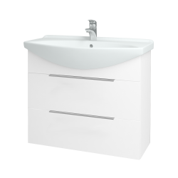 Dreja - Umývadlová skrinka TAKE IT SZZ2 85 - N01 Biela lesk / Úchytka T05 / N01 Biela lesk (134457F)