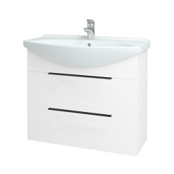 Dreja - Umývadlová skrinka TAKE IT SZZ2 85 - N01 Biela lesk / Úchytka T07 / N01 Biela lesk (134457I)