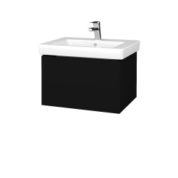 Dreja - Umývadlová skrinka VARIANTE SZZ 60 pro umyvadlo Subway 2.0 - L17 Čierna vysoký lesk / L17 Čierná vysoký lesk (442088)