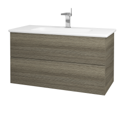 Dreja - Umývadlová skrinka VARIANTE SZZ2 100 (umývadlo Euphoria) - D03 Cafe / D03 Cafe (160630)