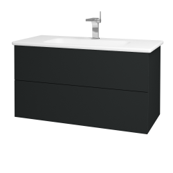 Dreja - Umývadlová skrinka VARIANTE SZZ2 100 (umývadlo Euphoria) - L03 Antracit vysoký lesk / L03 Antracit vysoký lesk (160739)