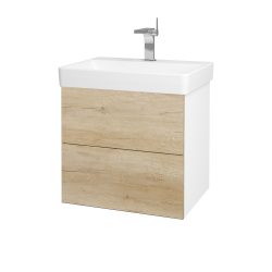 Dreja - Umývadlová skrinka VARIANTE SZZ2 60 pre úmyvadlo Laufen Pro S - N01 Biela lesk / D15 Nebraska (194628)