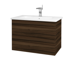Dreja - Umývadlová skrinka VARIANTE SZZ2 80 (umývadlo Euphoria) - D06 Orech / D06 Orech (160081)