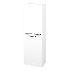 Dreja - Vysoká kúpeľňová skrinka s košom na bielizeň PORTO SVD3K 50 - M01 Biela mat / Úchytka T37 / M01 Biela mat (559274O)