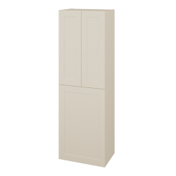 Dreja - Vysoká kúpeľňová skrinka s košom na bielizeň PORTO SVD3K 50 - M19 Cream mat / Úchytka T00 / M19 Cream mat (559236X)