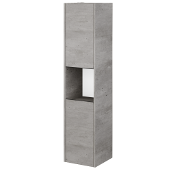 Dreja - Vysoká skriňa BONO SVD2O 35 - D01 Betón / Úchytka T33 - čierna mat / D01 Betón / Levé (351267JL)