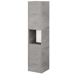 Dreja - Vysoká skriňa BONO SVD2O 35 - D01 Betón / Úchytka T34 / D01 Betón / Levé (351267K)