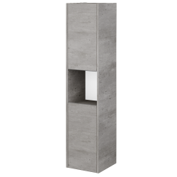 Dreja - Vysoká skriňa BONO SVD2O 35 - D01 Betón / Úchytka T34 - nerez / D01 Betón / Levé (351267KL)