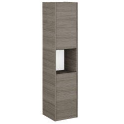 Dreja - Vysoká skriňa BONO SVD2O 35 - D03 Cafe / Úchytka T33 - čierna mat / D03 Cafe / Pravé (204334JP)