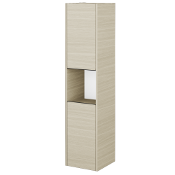 Dreja - Vysoká skriňa BONO SVD2O 35 - D04 Dub / Úchytka T33 - čierna mat / D04 Dub / Levé (351281JL)