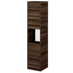 Dreja - Vysoká skriňa BONO SVD2O 35 - D06 Orech / Úchytka T33 - čierna mat / D06 Orech / Levé (335137JL)