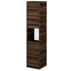 Dreja - Vysoká skriňa BONO SVD2O 35 - D06 Orech / Úchytka T34 - nerez / D06 Orech / Levé (335137KL)