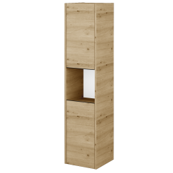 Dreja - Vysoká skriňa BONO SVD2O 35 - D22 Karamel / Úchytka T33 - čierna mat / D22 Karamel / Levé (449759JL)