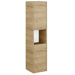 Dreja - Vysoká skriňa BONO SVD2O 35 - D22 Karamel / Úchytka T34 - nerez / D22 Karamel / Pravé (449759KP)