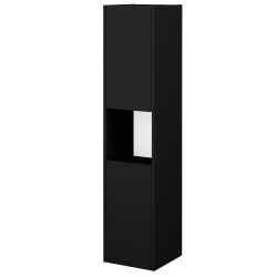 Dreja - Vysoká skriňa BONO SVD2O 35 - N03 Graphite / Úchytka T33 - čierna mat / N03 Graphite / Levé (351502J)