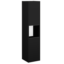 Dreja - Vysoká skriňa BONO SVD2O 35 - N03 Graphite / Úchytka T34 - nerez / N03 Graphite / Pravé (351502KP)