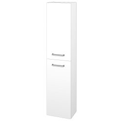 Dreja - Vysoká skriňa DOOR SV1D2 35 - N01 Biela lesk / Úchytka T04 / D26 Ontario / Levé (455774E)