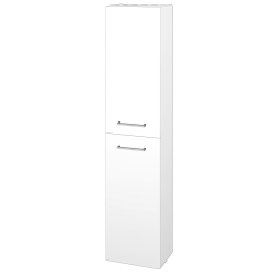 Dreja - Vysoká skriňa DOOR SV1D2 35 - N01 Biela lesk / Úchytka T04 / L01 Biela vysoký lesk / Levé (24461E)