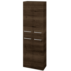 Dreja - Vysoká skriňa DOS SV1D4 50 - D21 Tobacco / Úchytka T04 / D21 Tobacco (280017E)