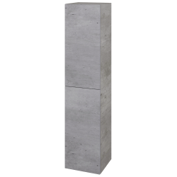 Dreja - Vysoká skriňa DOS SVD2 35 - D01 Betón / Úchytka T00 / D01 Betón / Levé (62807XL)