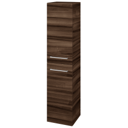 Dreja - Vysoká skriňa DOS SVD2 35 - D06 Orech / Úchytka T04 / D06 Orech / Pravé (64115EP)