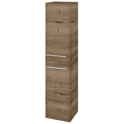 Dreja - Vysoká skriňa DOS SVD2 35 - D21 Tobacco / Úchytka T02 / D21 Tobacco / Levé (280055BL)