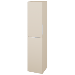 Dreja - Vysoká skriňa DOS SVD2 35 - L19 Cream vysoký lesk / Úchytka T08 / L19 Cream vysoký lesk / Levé (978075JL)