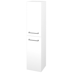 Dreja - Vysoká skriňa DOS SVD2 35 - M01 Biela mat / Úchytka T03 / M01 Biela mat / Levé (210373C)