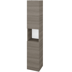 Dreja - Vysoká skriňa DOS SVD2O 35 - D03 Cafe / Bez úchytky T31 / D03 Cafe / Levé (280420D)